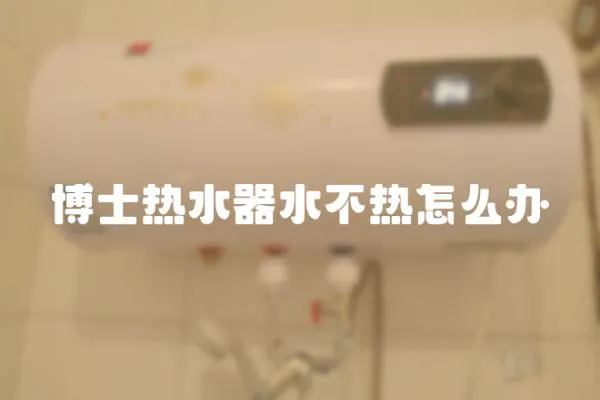 博士熱水器水不熱怎么辦