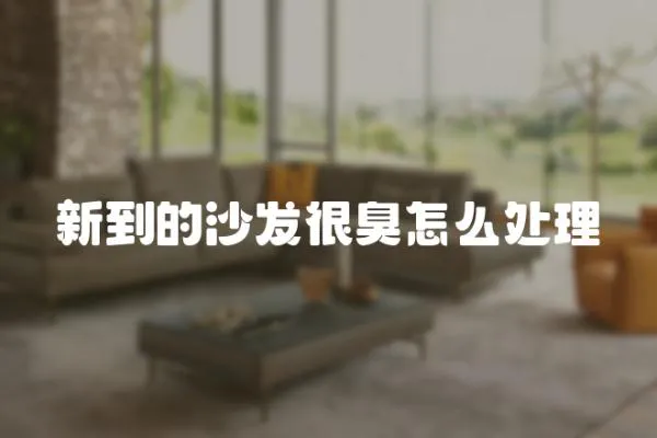 新到的沙發(fā)很臭怎么處理