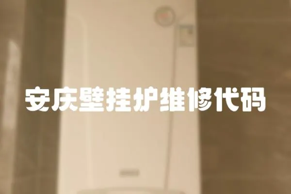 安慶壁掛爐維修代碼