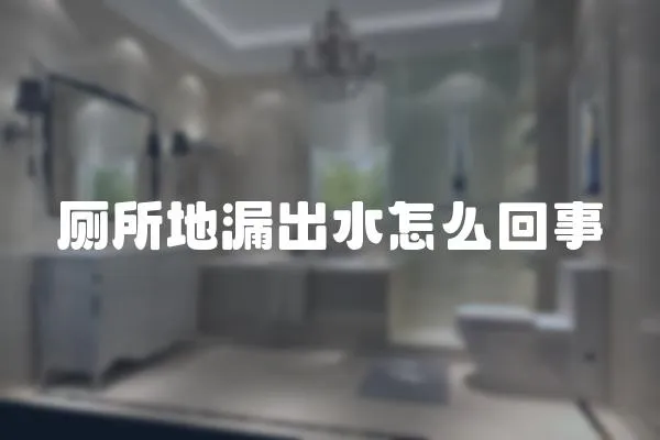 廁所地漏出水怎么回事