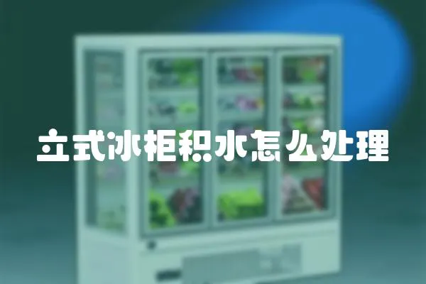 立式冰柜積水怎么處理