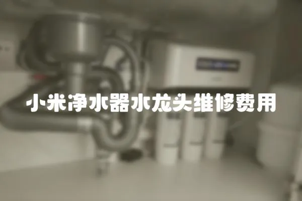 小米凈水器水龍頭維修費用