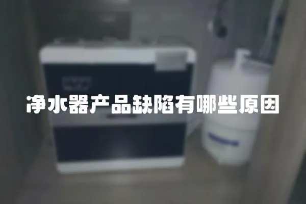 凈水器產品缺陷有哪些原因