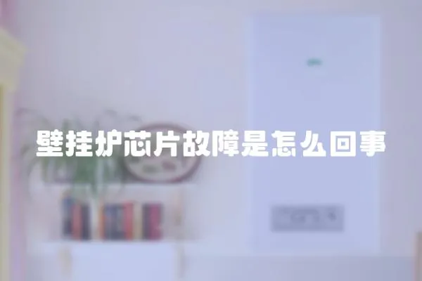 壁掛爐芯片故障是怎么回事