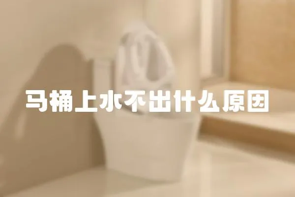馬桶上水不出什么原因
