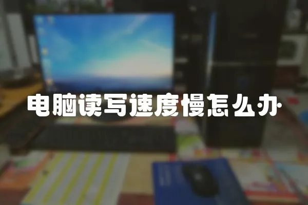 電腦讀寫速度慢怎么辦