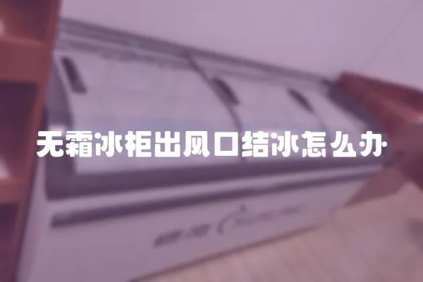 無霜冰柜出風口結冰怎么辦