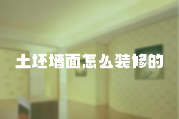 土坯墻面怎么裝修的
