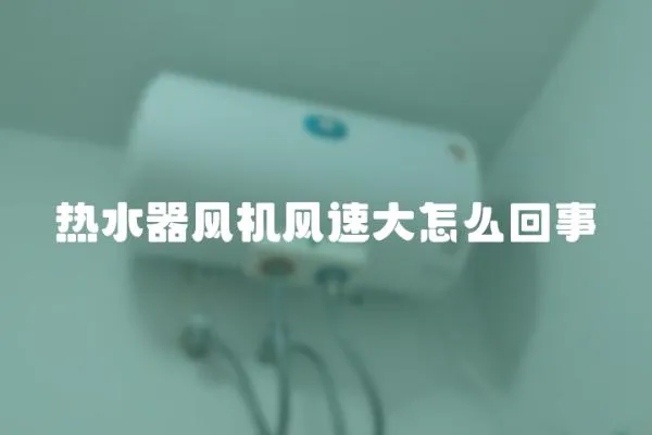 熱水器風機風速大怎么回事