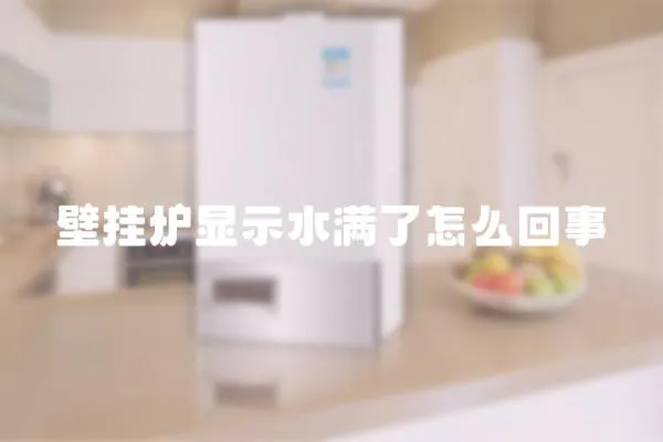 壁掛爐顯示水滿了怎么回事