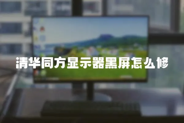清華同方顯示器黑屏怎么修