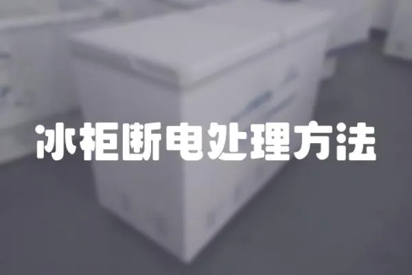 冰柜斷電處理方法