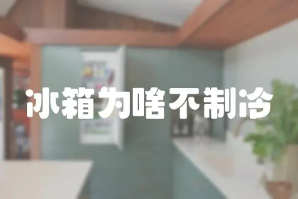 冰箱為啥不制冷