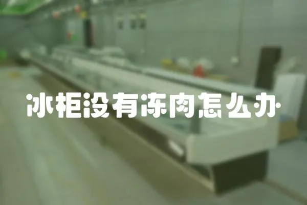 冰柜沒有凍肉怎么辦
