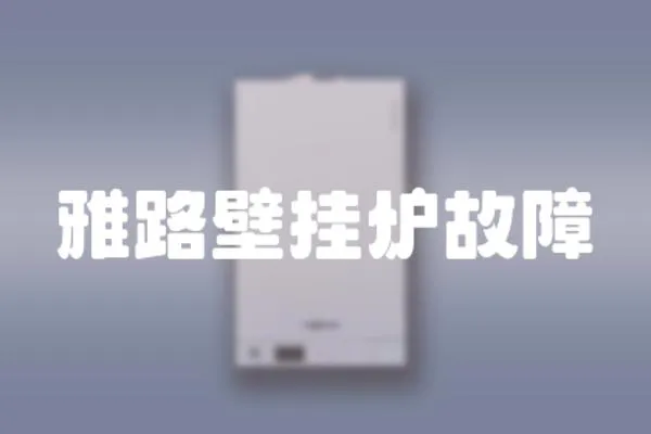 雅路壁掛爐故障