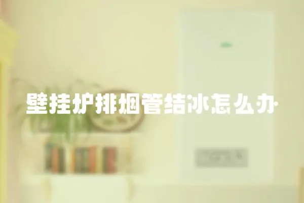 壁掛爐排煙管結冰怎么辦
