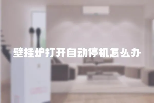 壁掛爐打開自動停機怎么辦