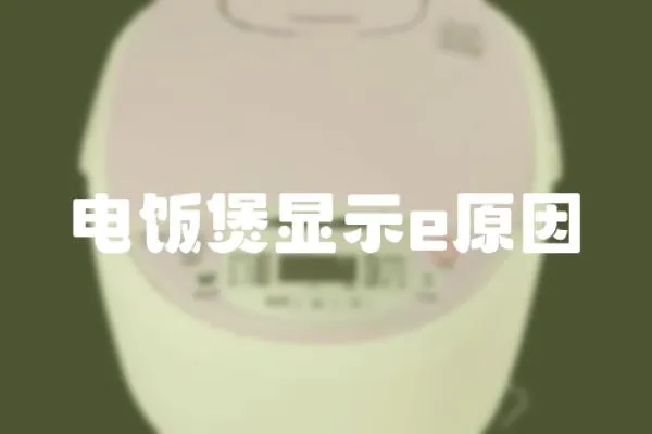 電飯煲顯示e原因
