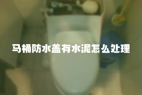 馬桶防水蓋有水泥怎么處理
