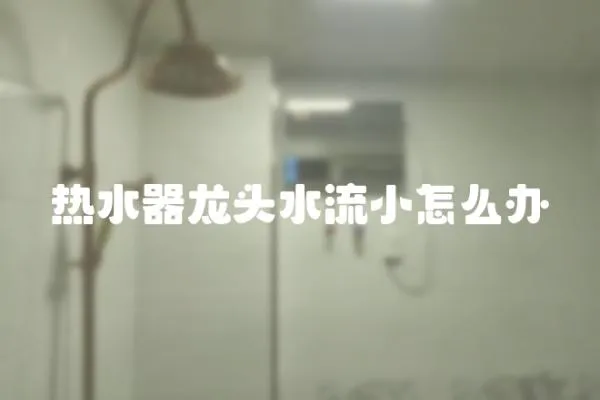熱水器龍頭水流小怎么辦