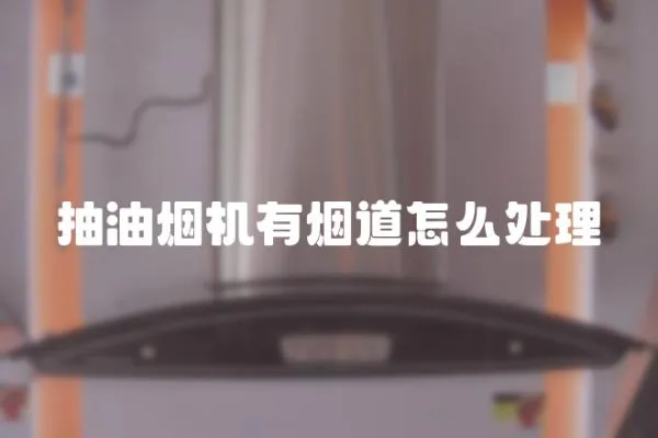 抽油煙機有煙道怎么處理