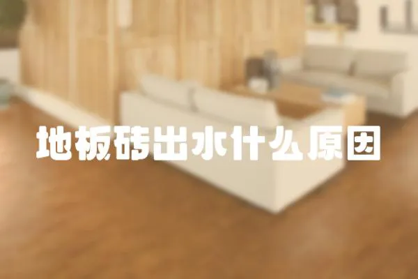 地板磚出水什么原因