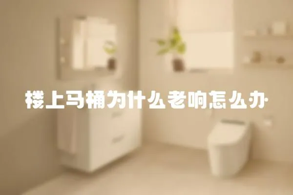 樓上馬桶為什么老響怎么辦