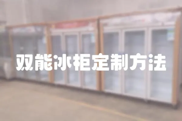 雙能冰柜定制方法