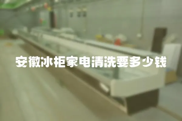 安徽冰柜家電清洗要多少錢