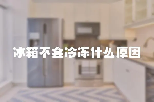冰箱不會冷凍什么原因