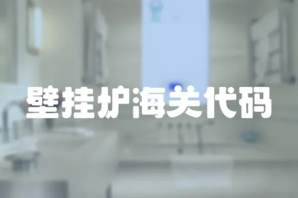 壁掛爐海關(guān)代碼