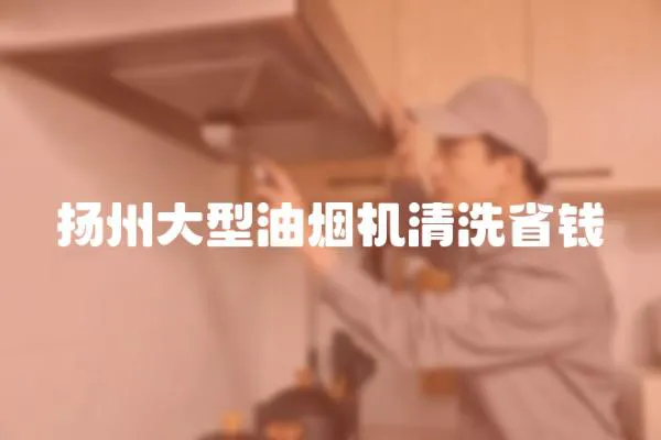 揚州大型油煙機清洗省錢