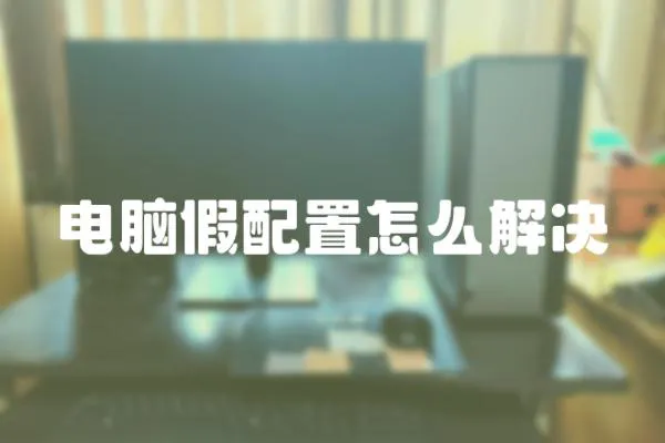 電腦假配置怎么解決