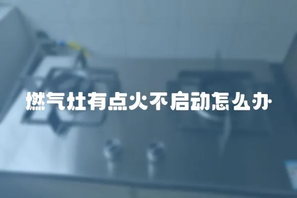 燃气灶有点火不启动怎么办