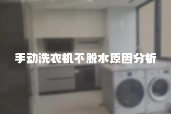 手動洗衣機不脫水原因分析