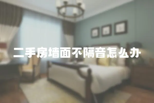 二手房墻面不隔音怎么辦