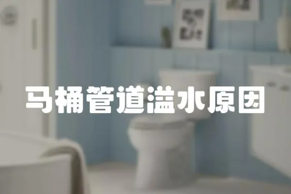 馬桶管道溢水原因