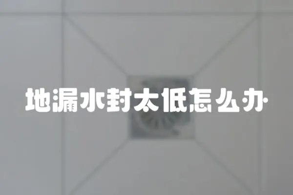 地漏水封太低怎么辦