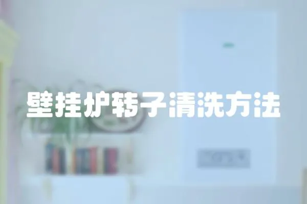 壁掛爐轉(zhuǎn)子清洗方法