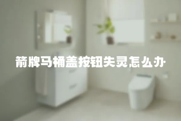 箭牌馬桶蓋按鈕失靈怎么辦