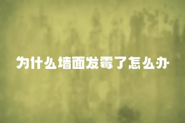 為什么墻面發霉了怎么辦