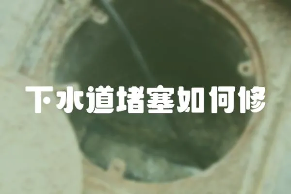 下水道堵塞如何修