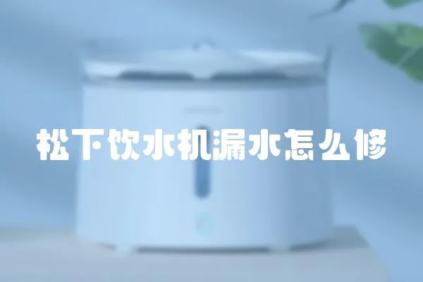 松下飲水機漏水怎么修