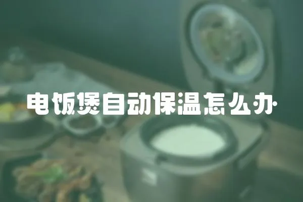 電飯煲自動保溫怎么辦