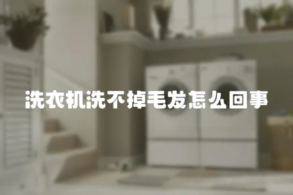 洗衣機洗不掉毛發怎么回事