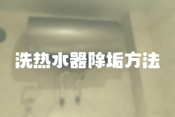 洗熱水器除垢方法