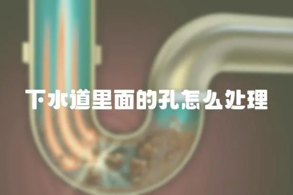 下水道里面的孔怎么處理