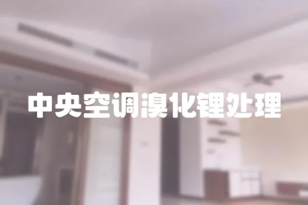 中央空調溴化鋰處理