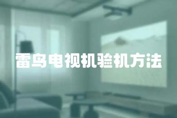 雷鳥電視機驗機方法