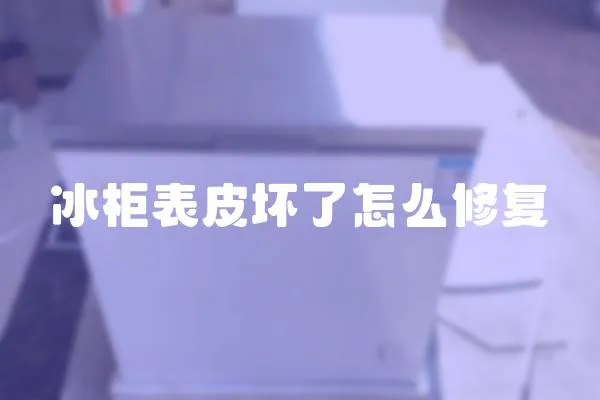 冰柜表皮壞了怎么修復